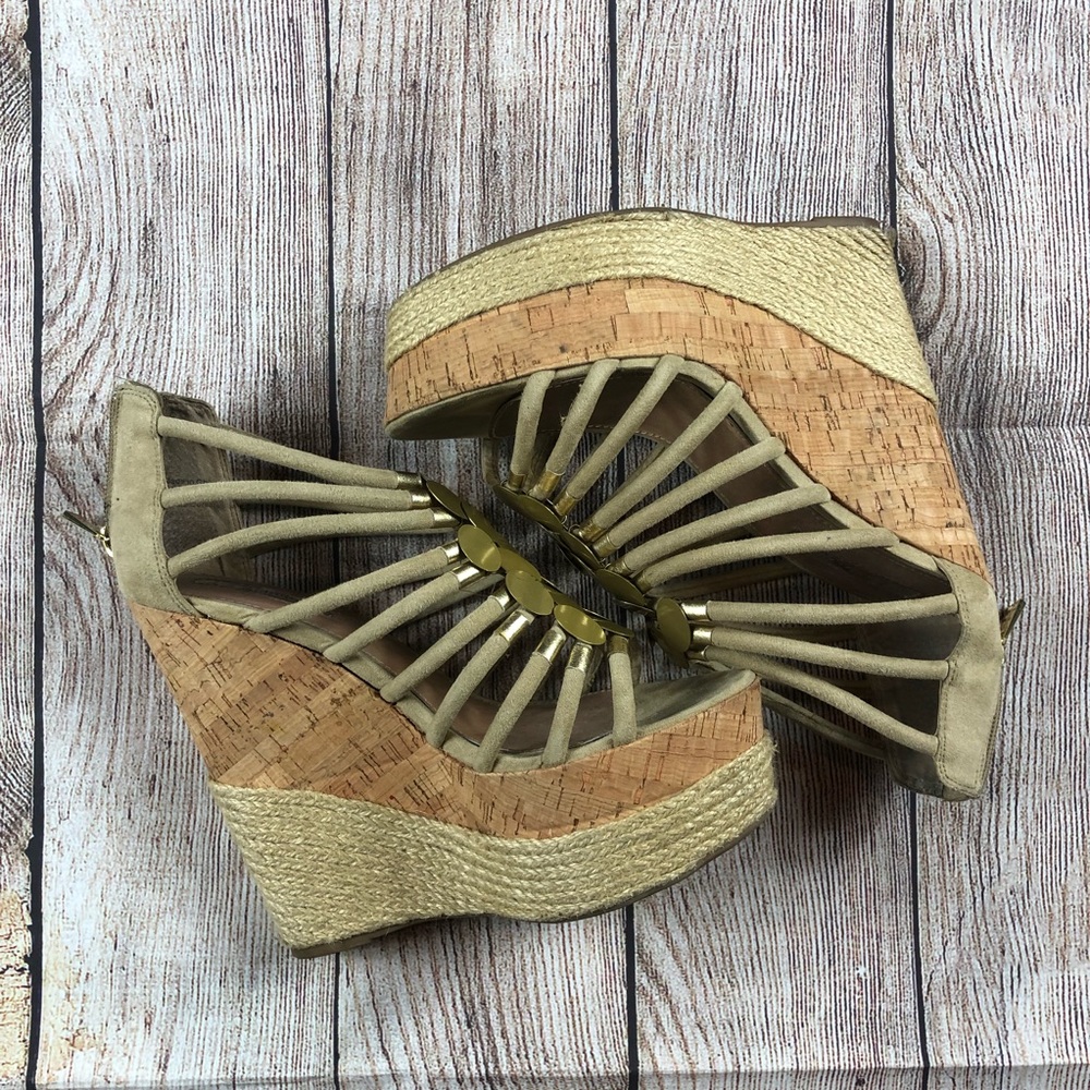 Bakers Allison Open Toe Wedges Platform Heels